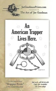 Trapping Art Brochure - Joe Goodman - Prints - Shirts - Small Catalog (SP147) - Bild 1 von 1