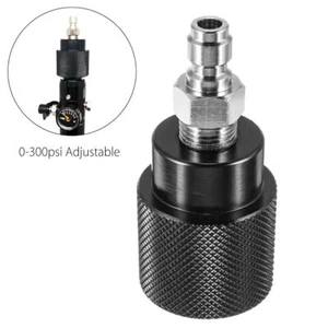 Paintball PCP CO2 Tank Regulator Refill Outlet Adapter Quick Connector 0-300PSI - Picture 1 of 7