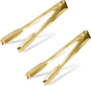 Ice Tongs for Bucket,7 Inch Bar Serving Tongs, 304 Stainless Steel,-Plated-For P - Picture 1 of 7