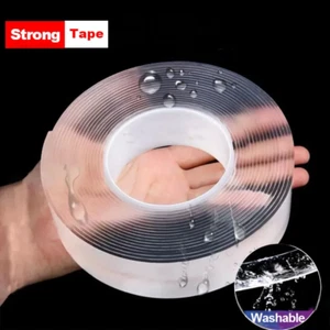 3M Nano Tape Double Sided Adhesive Reusable Removable Washable Traceless Gel - Picture 1 of 13