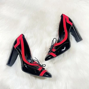 Pierre Hardy Black Patent Leather Heels - Picture 1 of 15
