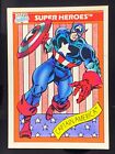 Super Heroes Captain America #1 Marvel Comic Card Impel 1990 NonFoil