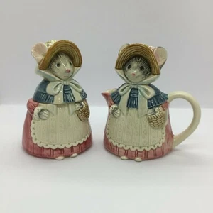 Vintage Otagiri Missy Mouse Creamer and Sugar Set Japan READ - Picture 1 of 12