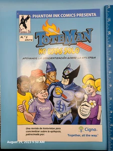 New Phantom Ink TOTEMAN: NO ESTAS SOLO Epilepsy Superhero Comic in SPANISH - Picture 1 of 2