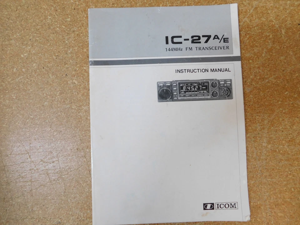 Icom IC-27A/E Ham Radio FM Transceiver User Instruction Manual (original) - Image 1 of 1