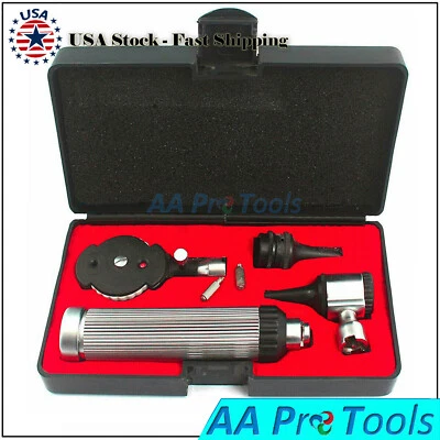 AA PRO Ear Scope Set - Otoscope Ophthalmoscope for Ear, Nose & Eye Examination NT-528