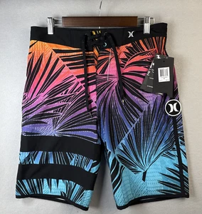 NWT Hurley Hawaii Phantom Sig Zane Board Shorts Mens Size 30 Bright Aloha Tropic - Imagen 1 de 12