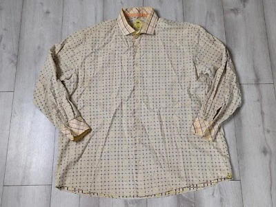 Steven Land Mens Long Sleeve Dress Shirt Sz 18 1/2, 36-37 Tall Polka Dot/Stripe - Image 1 of 4