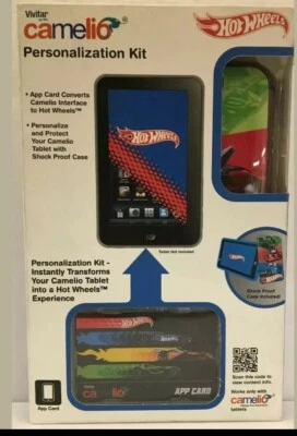 Hot Wheels Tablet Personalization Kit  NEW w/ Case, App Card & Cloth Camelio - Image 1 of 4