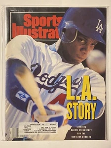 Darryl Strawberry LA Los Angeles Dodgers Sports Illustrated March 4 1991 Boarded - Picture 1 of 1