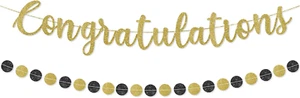✨ Pre-Strung Congratulations Banner for Graduation Decorations - Congratulations - Picture 1 of 6