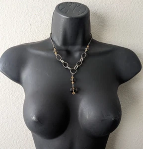 17" RETIRED SILPADA SMOKEY QUARTZ LARGE LINK NECKLACESTERLING SILVER 925 . - Picture 1 of 9