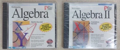 Pro One Multimedia Algebra- Algebra 2 Brand New Sealed IBM Windows 2cds - Image 1 of 4