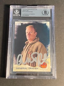ALISTAIR PETRIE Signed Star Wars Rogue One Auto Beckett BAS Slabbed GEN DRAVEN - Picture 1 of 2