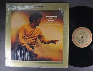 BARENBOIM CONDUCTS ELGAR, LPO- Symphony No. 2 LP MQ 31997 Shrink QUAD - Picture 1 of 2