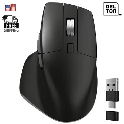 Delton S18 2.4Ghz Wireless Ergonomic Wireless Mouse - Black - Image 1 of 4