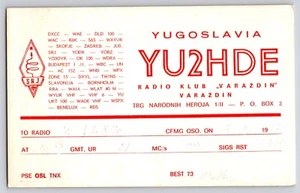 Qsl Funk Amateurfunkkarte Jugoslawien YU2HDE - Bild 1 von 3