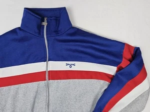 Spalding Jacket Mens Large Vintage Full Zip Mock Neck Sweatshirt - Picture 1 of 8