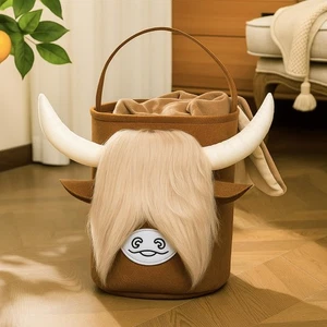 Highland Cow Laundry Basket, Highland Cute Cow Basket, Foldable Felt Storage ... - Bild 1 von 6