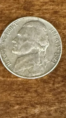 Rare! 1961  Jefferson Nickel No Mint Mark  Very Unique Coin!  - Image 1 of 4