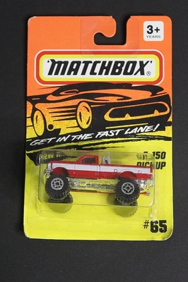 Camioneta pickup Ford F-150 1994 Matchbox escala 1:64 modelo diecast #65 Foto 1 de 4