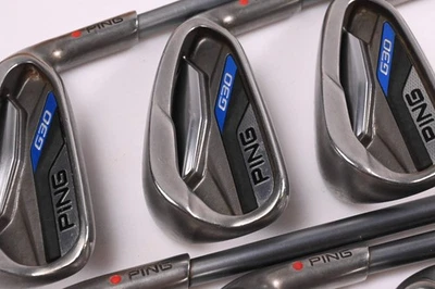 Ping G30 Irons / 5-PW / Red Dot / Regular Flex Ping TFC 419 Shafts - Image 1 of 4