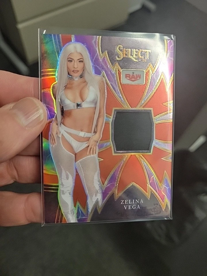 2024 Panini Select WWE #SP-ZVG Zelina Vega № 8 Sparks Relics Red Prizm #48/99 - Image 1 of 4