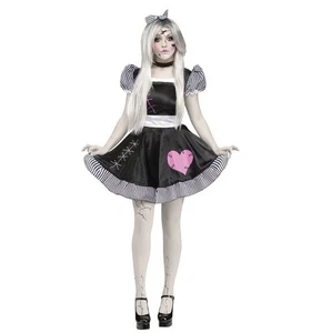 Spirit Halloween Broken Doll Dress Adult Small/medium 2-8 NO CHOKER Or Hair Bow - Picture 1 of 12