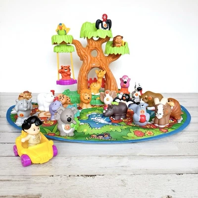 READ - INCOMPLETE Little People A to Z Learning Zoo Playset Animals Alphabet - Image 1 of 4