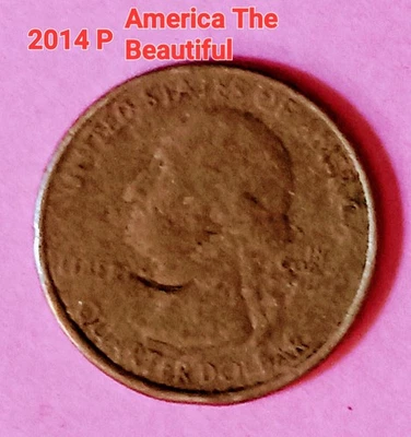 2014 P America The Beautiful  Quarter Missing Clad Layers Obv/Rev. - Image 1 of 3