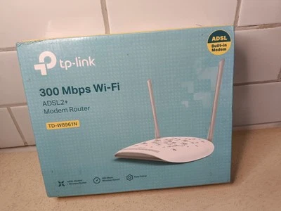 TP-Link TD-W8961N Box Opened  Wireless Router DSL Modem 4 Ports - Image 1 of 4