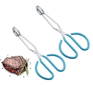 Food Tongs, Heavy Duty Stainless Steel Kitchen Tongs for Cooking, Barbecue, S... - Picture 1 of 7