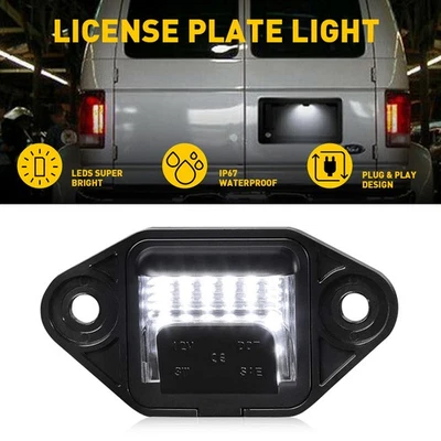 Para 92-18 Ford E150 E450 E250 E350 Econoline Van Placa LED Luz Licencia Bombilla Foto 1 de 4