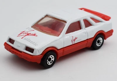 Matchbox Superfast MB55 Ford Sierra XR4i blanco, Virgin Atlantic. Hecho en... Foto 1 de 4