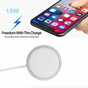 15W Qi Magnetic Wireless Charger Fast Charging Pad For iPhone 13 12 Series - Picture 1 of 11
