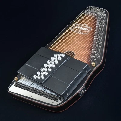 Oscar Schmidt 21 Chord Autoharp - Brown Satin - OS11021AE - Image 1 of 4