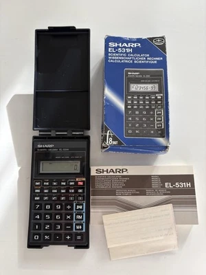 Calculatrice Vintage Boîte Sharp EL-531H Complet Rare - Photo 1/4