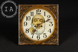 Antiguo reloj publicitario de ocho días litográfico de hojalata siempre listo - Imagen 1 de 10