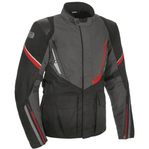 Oxford Montreal 4.0 Dry2Dry Waterproof Mens Motorcycle Jacket Black Grey Red - Picture 1 of 6