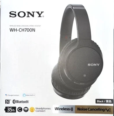 SONY WH-CH700N Wireless Noise Canceling Over-the-Ear Headphones - Black - Image 1 of 4