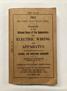 1962 National Electrical Code NBFU #70 SC Verkabelung und Apparat Vintage - Bild 1 von 8