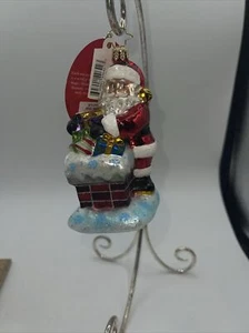 Christopher Radko Santa y Chimenea 5” 1019370 NUEVO Navidad - Imagen 1 de 7