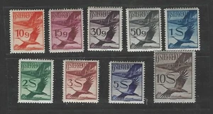 AUSTRIA 1925-30 AIR MAIL SCOTT C23-C31 COMPLETE SET NH EXCEPT 2S LH - Picture 1 of 2