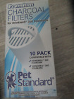 Pet Standard Premium Charcoal Filters for Drinkwell 360 - 10 Pack - New