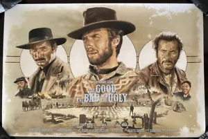 Poster Good Bad and the Ugly di Juan Carlos Ruiz Burgos Ltd x/150 Stampa Mondo - Foto 1 di 1
