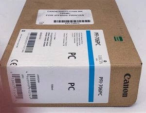 GENUINE Canon PFI-706PC Photo Cyan for imagePROGRAF iPF8300 iPF8400 iPF9400 New - Picture 1 of 2