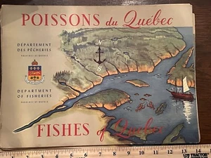 6 Fishes of Quebec Poissons du Quebec Fish of Canada Ichthyology Lobster books - Picture 1 of 22
