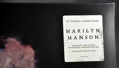 Marilyn MANSON We Are Chaos Orig. 2020 EU 12" WHITE VINYL LP Record + POSTER 24" - Image 1 of 4