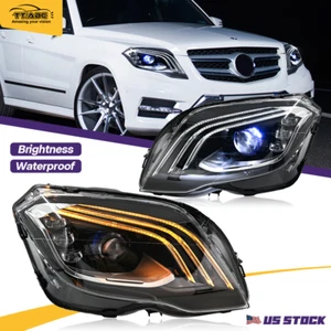 LED Sequential Headlights for 2013-2015 Mercedes Benz GLK350 GLK250 Front Lamps - Picture 1 of 22