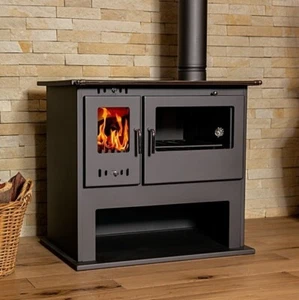EEK A Kaminofen mit Backfach und Herdplatte - Viki Lix 10,5 kW - Bild 1 von 9